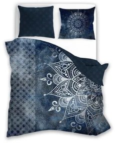 Obliečky zo saténovej bavlny Pure Sateen 140x200 cm modré
