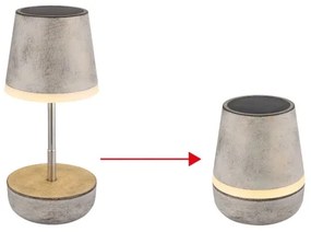 Globo 36638SA - LED Solárna lampa 10xLED/0,06W/3V IP44 šedá