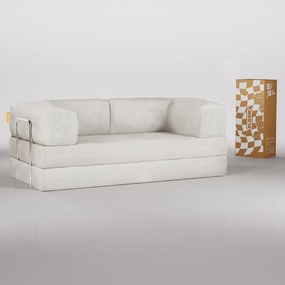 Béžová rozkladacia pohovka z textílie buklé 180 cm Bloom – TemaHome