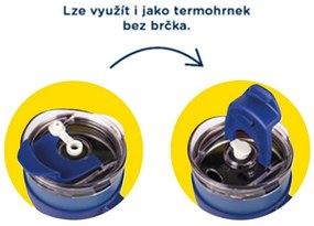 Albi Nehrdzavejúci termohrnček XXL 1200 ml, modrá