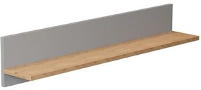 Polička Denver Šedý Chinchilla/Hikora