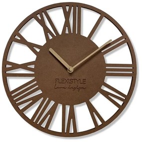 Nástenné hodiny Loft Piccolo Flex Hnedé- 30cm