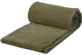 Deka Stripy sivozelená, 150 x 120 cm