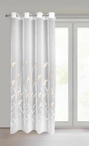 ZÁCLONA NA KRÚŽKOCH ABBIE 140X250 CM VZOROVANÉ