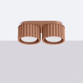 Sollux  SL.1808 - Bodové svietidlo AURA 2xGX53/10W/230V hnedá