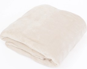 Detská deka do postieľky mikroplyš Exclusive 80 × 100 cm – Laura prírodná