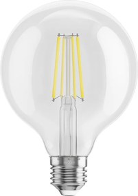 Mexen Vintis, LED žiarovka E27, G95, 8W, Neutrálna - 4000K, 1055 lm, číra - L157-E27-0840-00