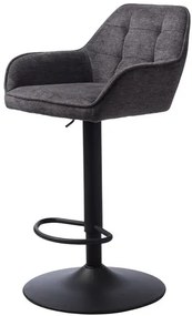 Barová stolička Unique Furniture NOLAN sivá látka 50840001, 1 ks