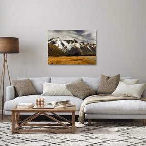 Sklenený obraz hory Sefton, Nový Zéland (70x50 cm)
