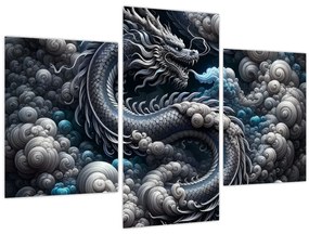 Obraz – Drak v dyme (90x60 cm)