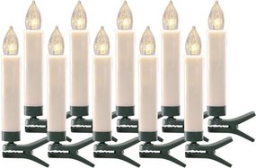 Bezdrôtové LED sviečky na stromček sada 10 ks