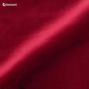 Červená zamatová rohová pohovka Cosmopolitan Design Bali, pravý roh