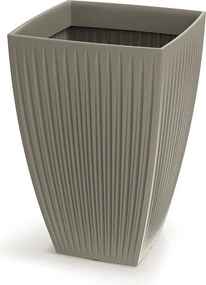 Vysoký kvetináč LATIE štvorcový I 40 cm mocca