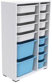 Organizér na hračky Dremonka 7 (biela + modrá). Akcia -18%. Vlastná spoľahlivá doprava až k Vám domov. 1124305