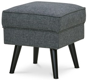Autronic - Taburet, šedá látka, nohy buk - AK-A1316 GREY2 AKCE NOVINKA