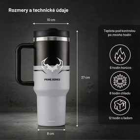 Termohrnček s rukoväťou sivý Diablo Nightwolf Moon