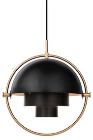 Gubi Závesná lampa Multi-Lite Small, black/brass 10032996