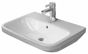 DURAVIT DuraStyle závesné umývadlo s otvorom, s prepadom, 600 mm x 440 mm, s povrchom WonderGliss, 23196000001