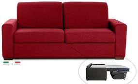 Rozkladacia pohovka na každodenné spanie ONE, 140, červená (enjoy new lux - 49 winery)