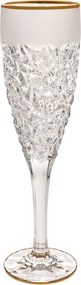 BOHEMIA JIHLAVA NICOLETTE GOLD/MAT POHÁR NA ŠAMPANSKÉ 180ML SADA 6KS