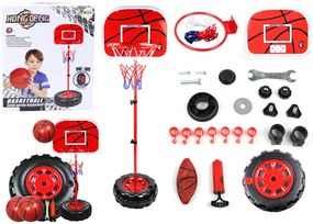 LEAN TOYS Basketbalový set pre deti - stojan 1,7m