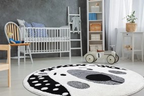 Koberec JOY Teddy krém / čierny