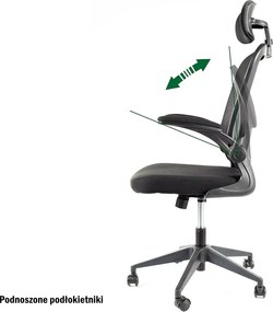 SI Otočná stolička Q-060 čierna