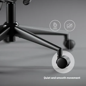 Ergonomická kancelárska stolička Diablo V-Light, čierna