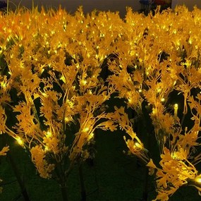 Solárna LED kvetinová dekoratívna záhradná lampa