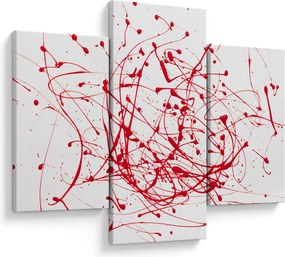 Obraz technikou Drippingu (90x60 cm)