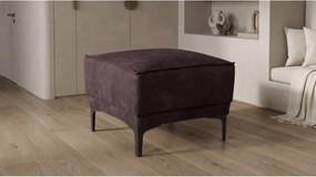 Hnedý taburet z imitácie kože Copenhagen – Scandic