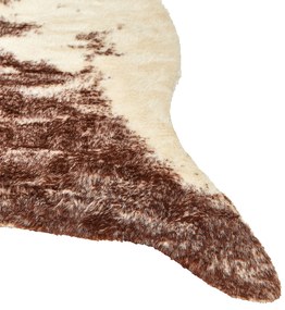 Koberec z umelej kožušiny 150 x 200 cm hnedý ZEIL Beliani