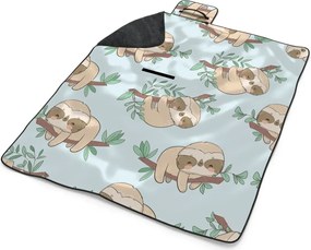 Sablio Plážová deka Leňochody na konári: 200x140 cm