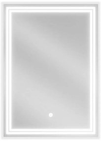 Mexen Taco, LED kúpeľňové zrkadlo s podsvietením 50x70 cm, 6000K, ochrana proti zahmlievaniu, 9805-050-070-611-00