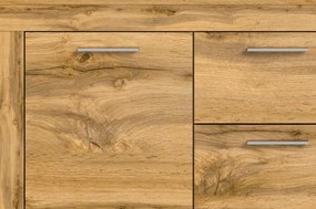 Komoda so zásuvkami Jana, 125 cm, dub wotan