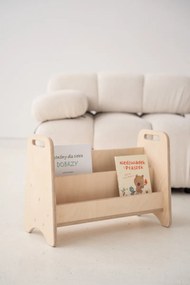 Prenosná Montessori knižnica, prírodná - 52 x 24 cm