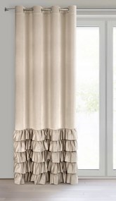 ZATEMŇOVACÍ ZÁVES NA KRÚŽKOCH DANI 140X250 CM BÉŽOVÁ