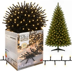 Dekoračné svetielka 576 LED biele