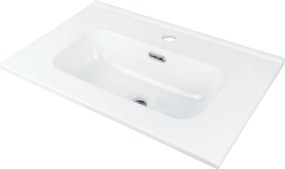 Deante Zápustné keramické umývadlo Tubo 60x38,5 cm - CTU 6U6M