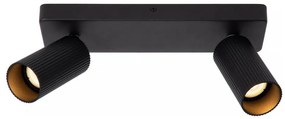Lucide 09939/02/30 - Bodové svietidlo CLUBS 2xGU10/40W/230V čierna