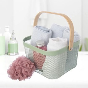 Drôtený kovový košík 24,5x24,5x30 cm Greenish – Orion