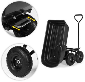 Záhradný transportný vozík, fúrik, sklápač 75L 200 kg  MultiGarden