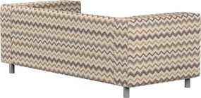 Poťah na sedačku Klippan (pre 2 osoby) farba produktu béžová látka zapletaná, vzorované