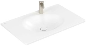 VILLEROY &amp; BOCH Antao umývadlo na skrinku s otvorom, bez prepadu, 800 x 500 mm, Stone White, s povrchom CeramicPlus, 4A7581RW