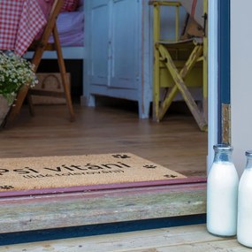 Rohožka z kokosového vlákna 40x60 cm Psi vítáni – Artsy Doormats