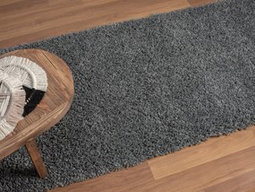 My Flair, Behúň My Shaggy grau, 80x300, šedá, chodba / predsieň