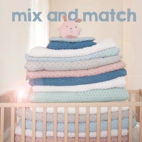 Béžové detské obliečky do postieľky s prímesou bavlny 80x80 cm Frosty Almond – Roba