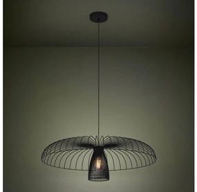 Eglo 390216 - Luster na lanku CHAMPERICO 1xE27/60W/230V 77 cm čierna