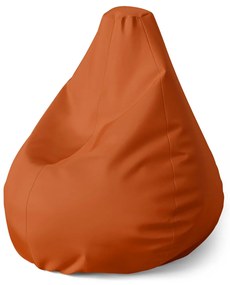 Sablio Sedací vak Pear Cihlově oranžová - 70 x 95 x 15 cm