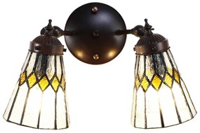 Nástenná Tiffany lampa transparentná